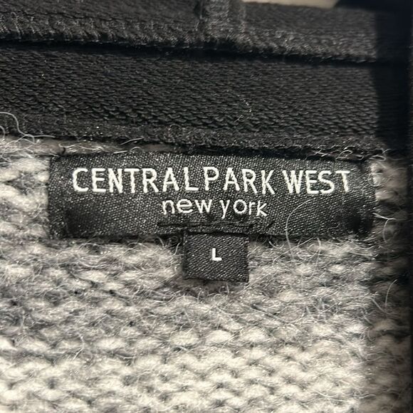 Central Park West Sweater w/ Sweatshirt Zip Up Inlay, Size Large - Picture 6 of 10